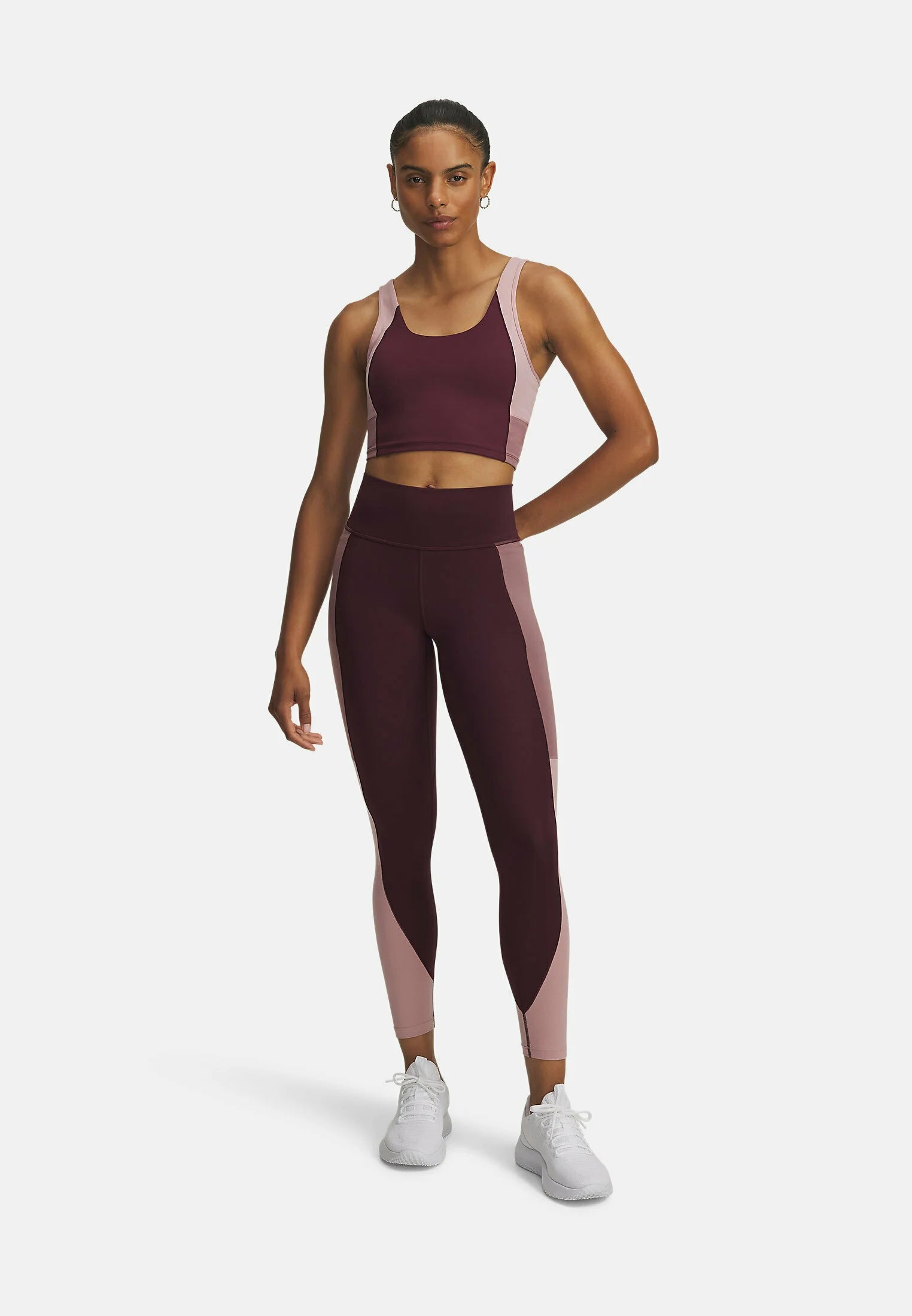 MERIDIAN COLORBLOCK - Leggings - maroon mist