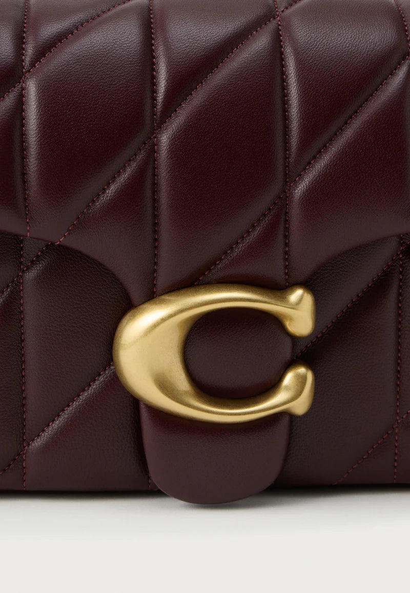 TABBY SHOULDER BAG 26 WITH PILLOW QUILTING - Handbag - black currant