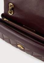 TABBY SHOULDER BAG 26 WITH PILLOW QUILTING - Handbag - black currant