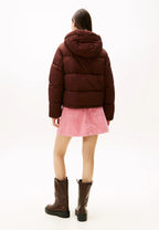 HOODED PUFFER JACKET - Winter jacket - malted milk