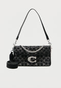 SIGNATURE TABBY SHOULDER BAG - Handbag - black
