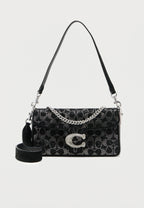 SIGNATURE TABBY SHOULDER BAG - Handbag - black