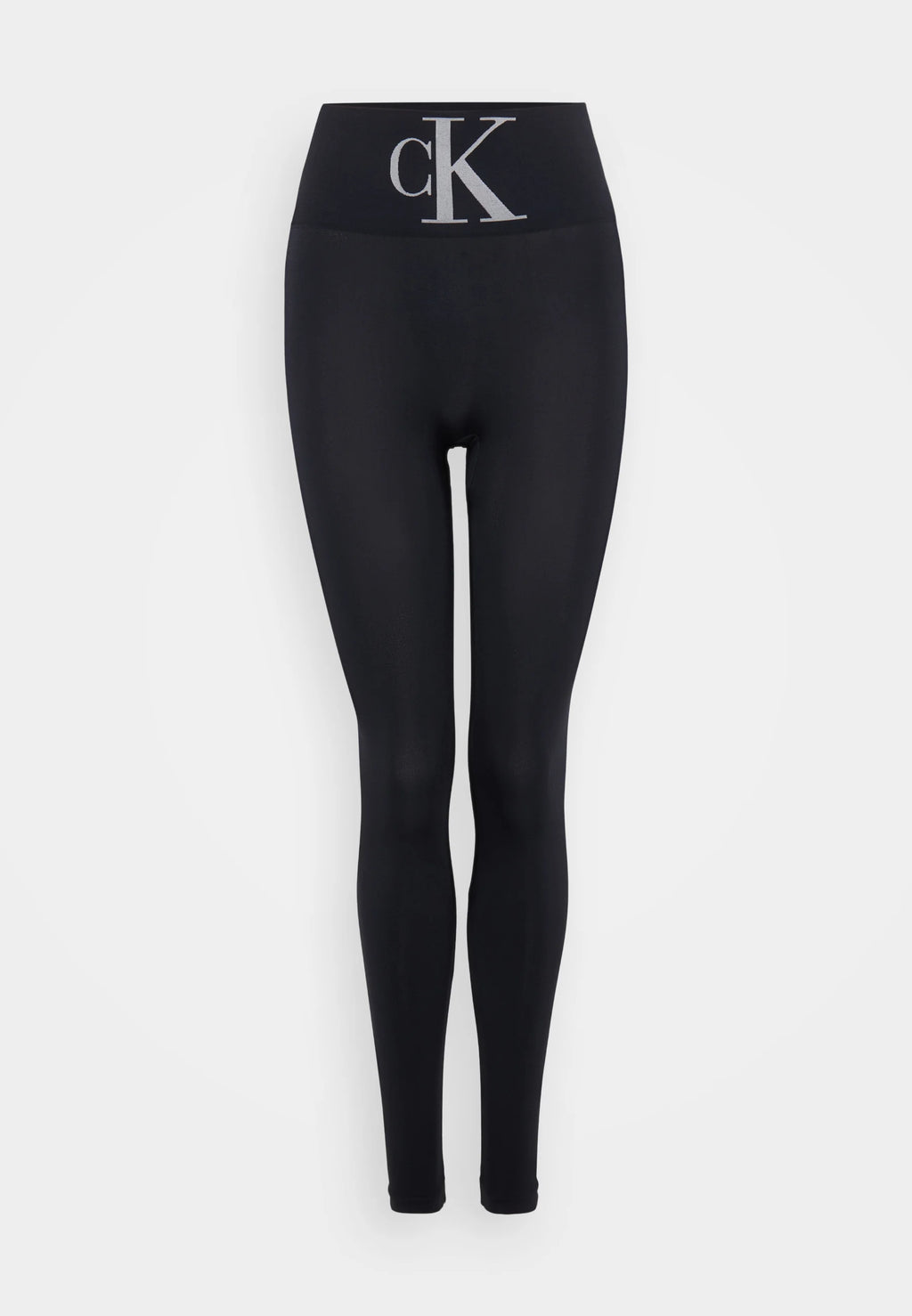 WOMEN HIGH WAIST MONOGRAM - Leggings - Stockings - black