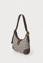 HAMPTONS HOBO BAG IN SIGNATURE JACQUARD - Handbag - oak maple