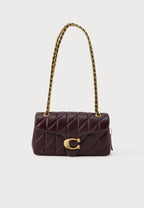 TABBY SHOULDER BAG 26 WITH PILLOW QUILTING - Handbag - black currant