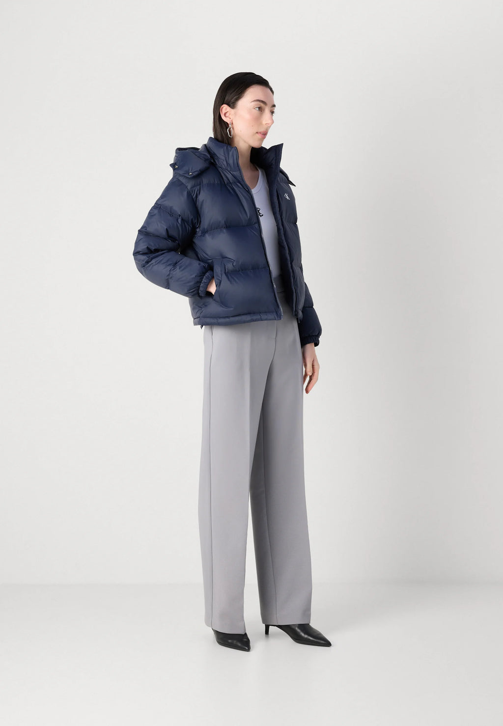 ESSENTIAL MIDWEIGHT PUFFER - Down jacket - inkwell