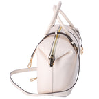 Michael Kors Hyde Large Slouchy Satchel Light Cream Pebbled Leather
