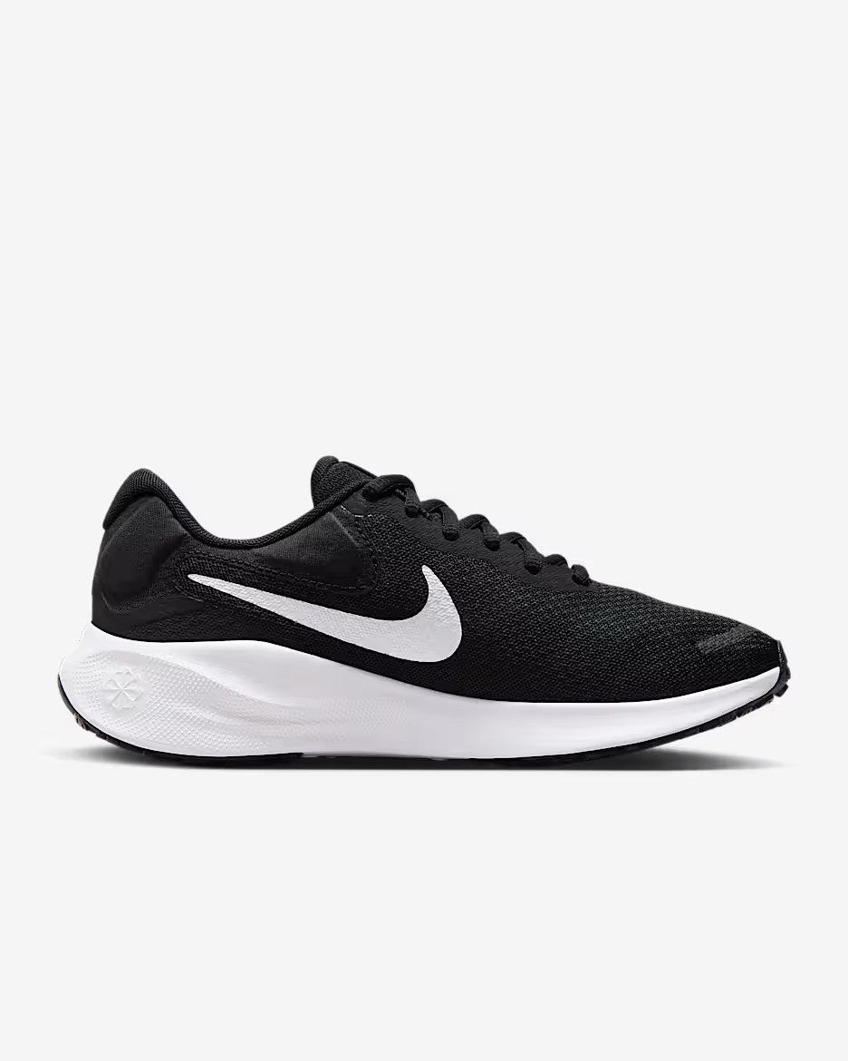 Women Nike Revolution 7 Road Running Training Shoes Black/White FB2208-003