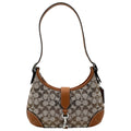 Coach Hamptons Hobo Bag In Crystal Signature Jacquard- Silver/Burnished Amber