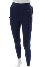 Nike Womens Dark Blue Ankle Leggings Nylon Spandex Size S