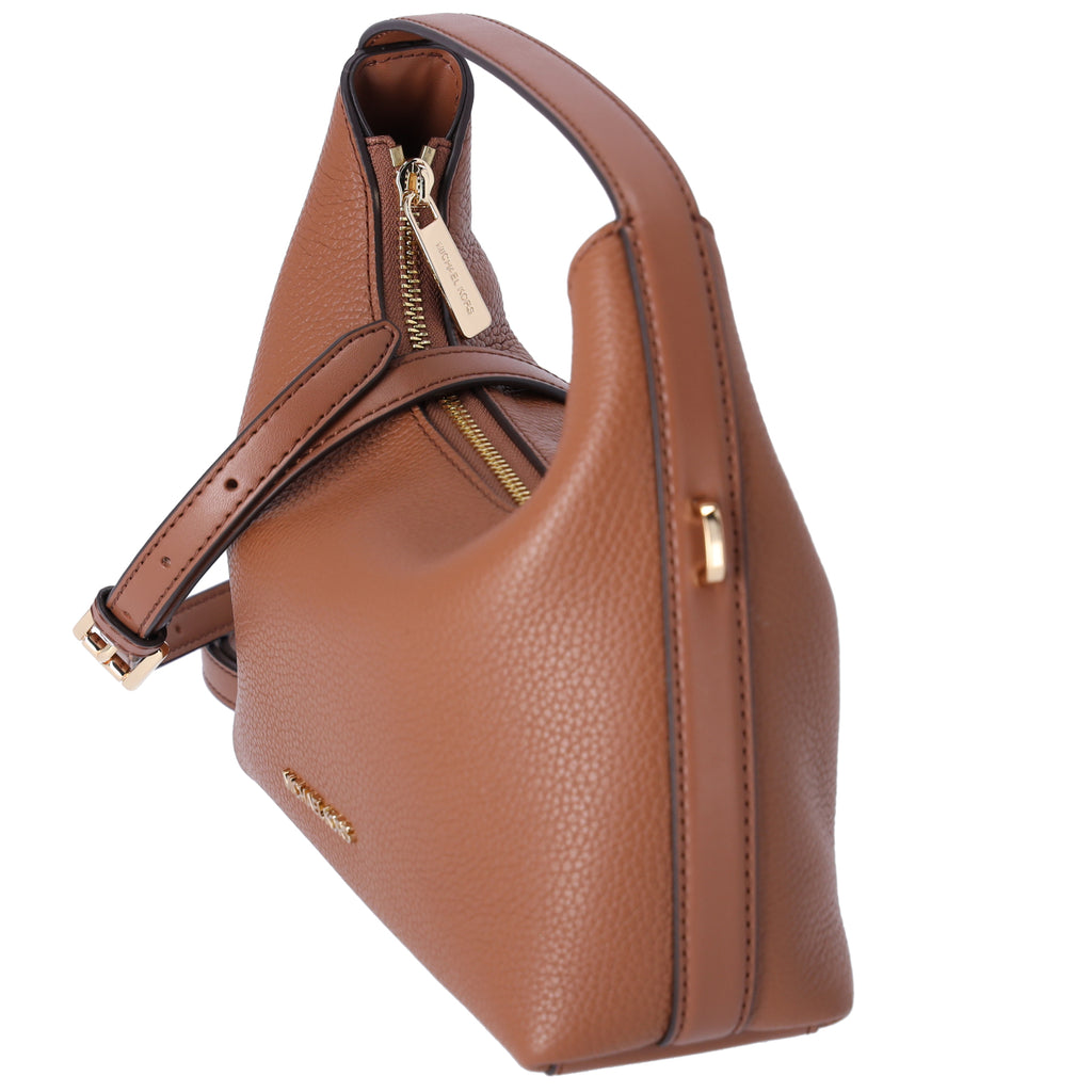 Michael Kors Ember Small Messenger Top Handle Handbag Crossbody Luggage Leather