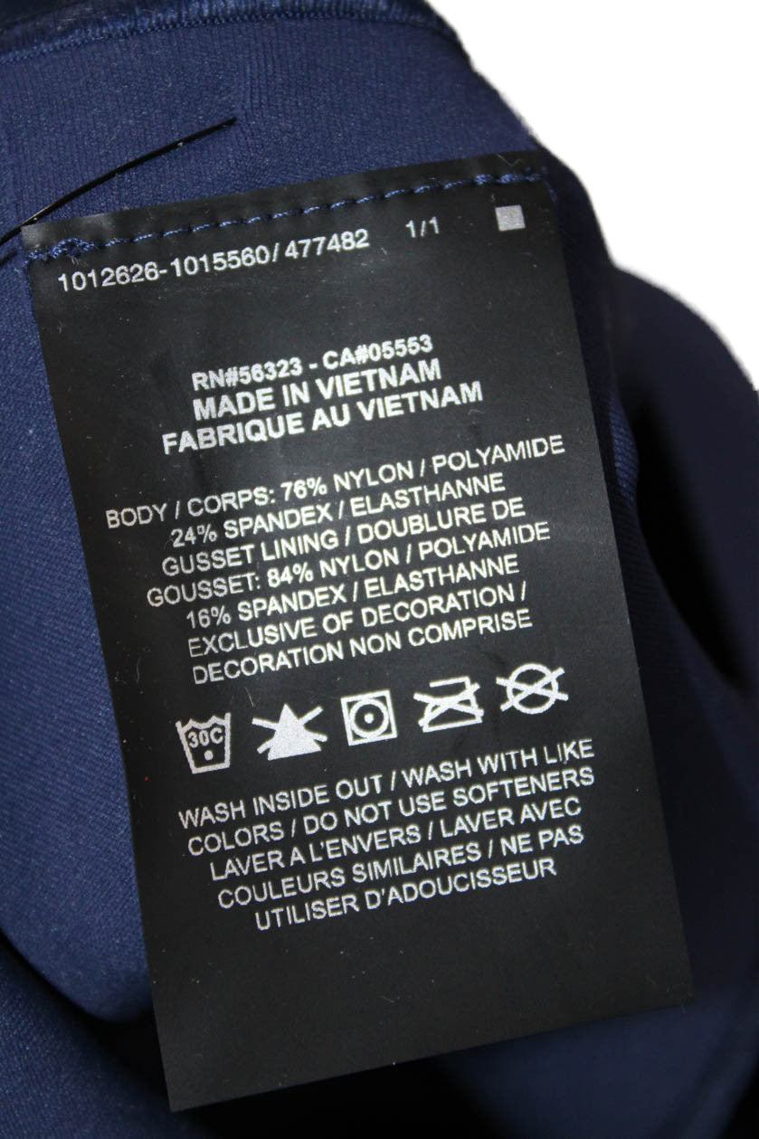 Nike Womens Dark Blue Ankle Leggings Nylon Spandex Size S