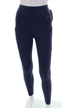 Nike Womens Dark Blue Ankle Leggings Nylon Spandex Size S