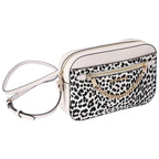 Michael Kors Jet Set East West Chain Crossbody Light Cream Multi Cheetah