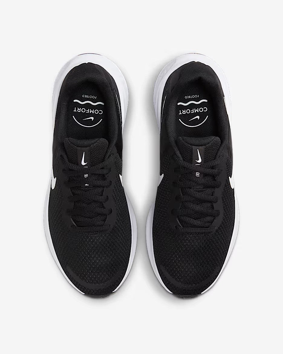 Women Nike Revolution 7 Road Running Training Shoes Black/White FB2208-003